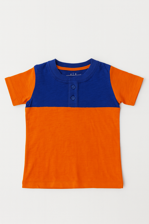 Kids’ Colorblock Henley T-Shirt