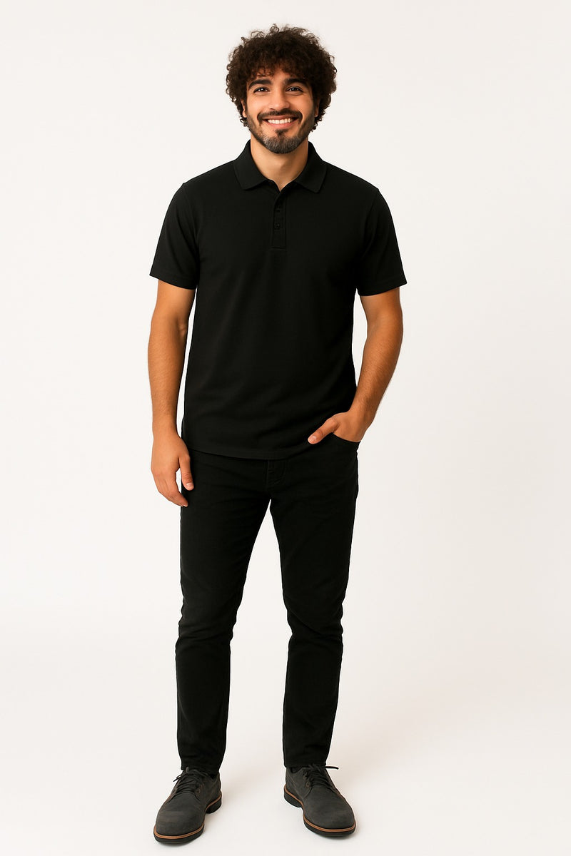 Men Black Polo Shirt