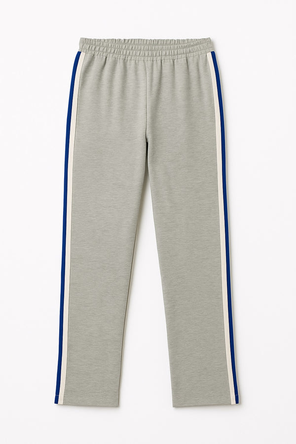 Blue Side-Stripe Track Pants