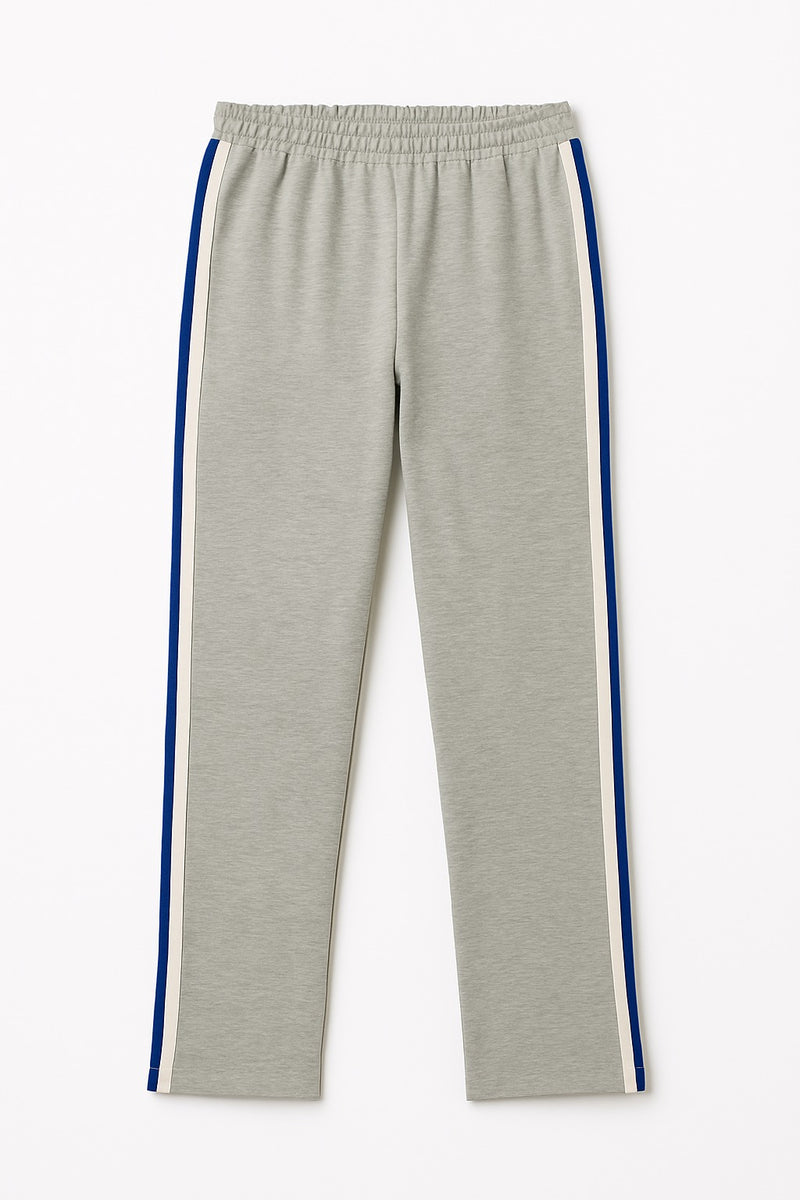 Blue Side-Stripe Track Pants