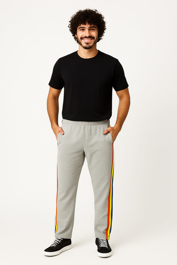 Multi Side-Stripe Track Pants